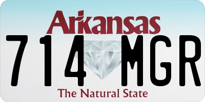 AR license plate 714MGR