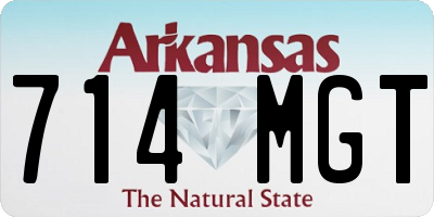 AR license plate 714MGT