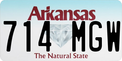 AR license plate 714MGW