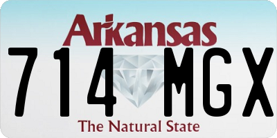 AR license plate 714MGX