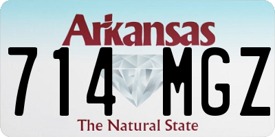 AR license plate 714MGZ