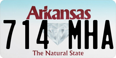 AR license plate 714MHA
