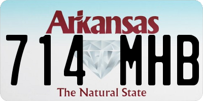 AR license plate 714MHB