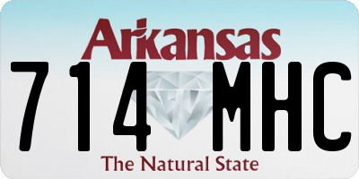 AR license plate 714MHC
