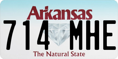 AR license plate 714MHE
