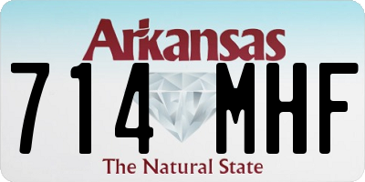 AR license plate 714MHF