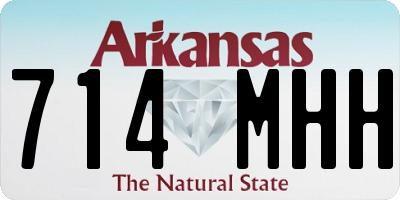 AR license plate 714MHH