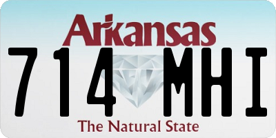 AR license plate 714MHI
