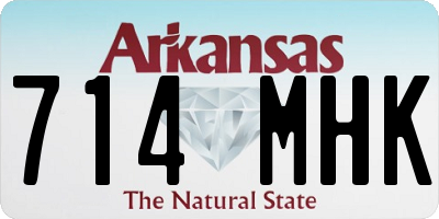 AR license plate 714MHK