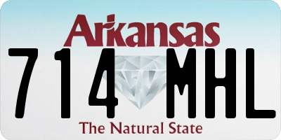 AR license plate 714MHL