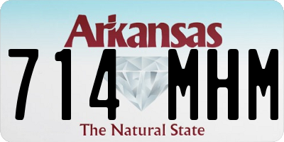AR license plate 714MHM