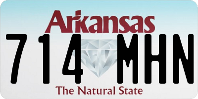 AR license plate 714MHN