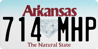 AR license plate 714MHP