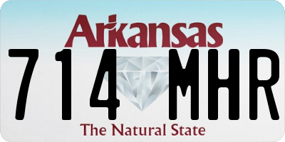 AR license plate 714MHR