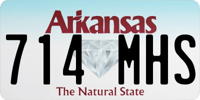 AR license plate 714MHS