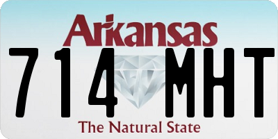 AR license plate 714MHT