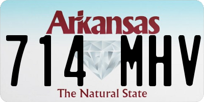 AR license plate 714MHV