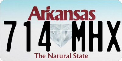 AR license plate 714MHX