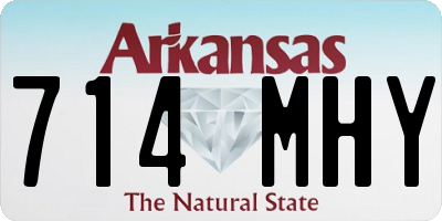 AR license plate 714MHY