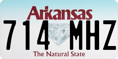 AR license plate 714MHZ