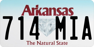 AR license plate 714MIA