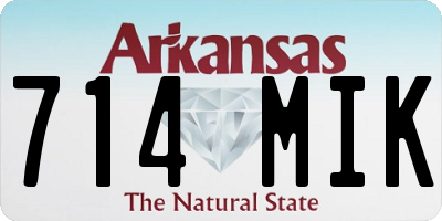 AR license plate 714MIK
