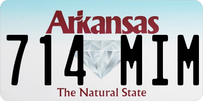 AR license plate 714MIM