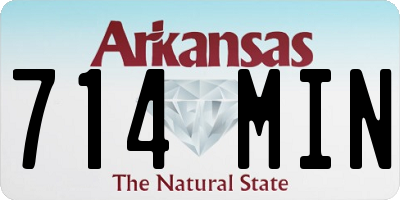 AR license plate 714MIN