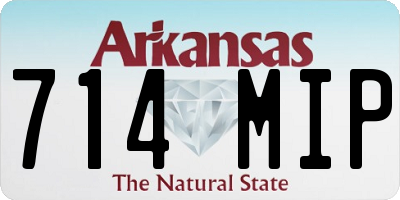 AR license plate 714MIP
