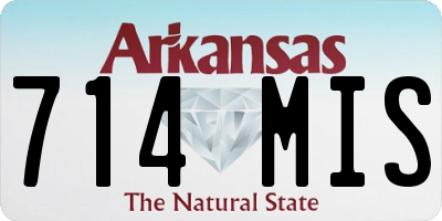 AR license plate 714MIS