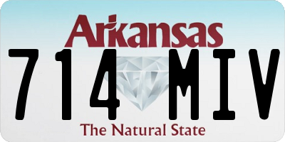 AR license plate 714MIV