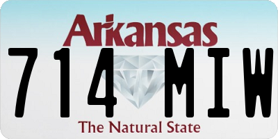 AR license plate 714MIW
