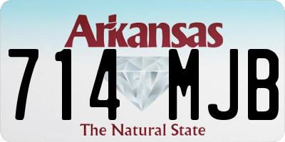 AR license plate 714MJB