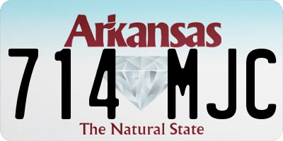 AR license plate 714MJC