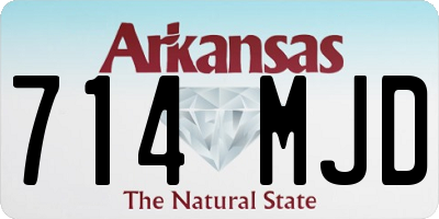 AR license plate 714MJD