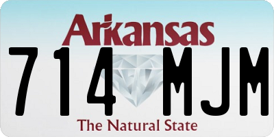 AR license plate 714MJM