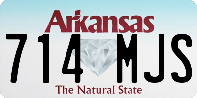 AR license plate 714MJS