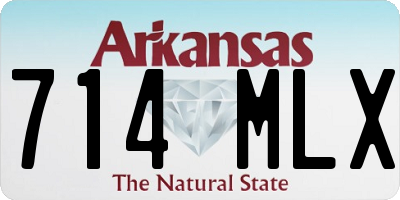 AR license plate 714MLX