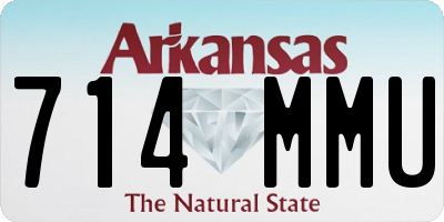AR license plate 714MMU