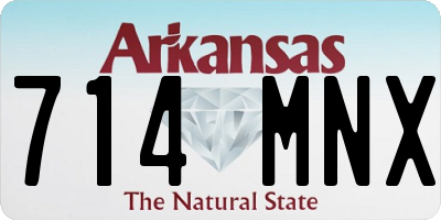 AR license plate 714MNX