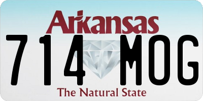 AR license plate 714MOG
