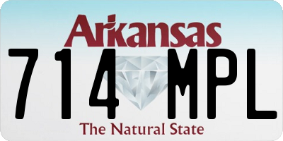 AR license plate 714MPL