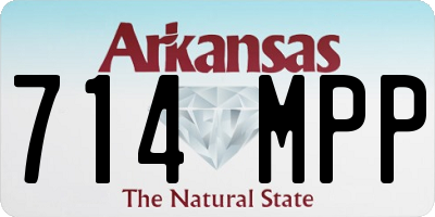 AR license plate 714MPP