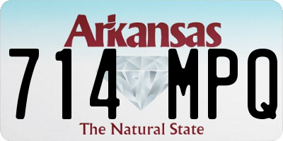 AR license plate 714MPQ