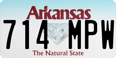 AR license plate 714MPW