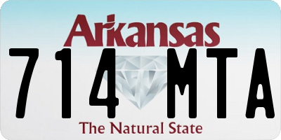 AR license plate 714MTA