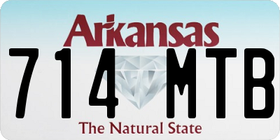 AR license plate 714MTB