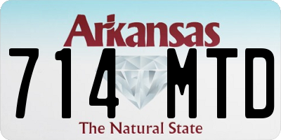 AR license plate 714MTD