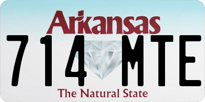 AR license plate 714MTE