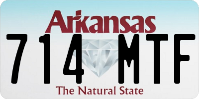 AR license plate 714MTF